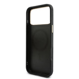Apple iPhone 17 Pro Max Kılıf Guess Orjinal Lisanslı M-safe Şarj Özellikli 4G Büyük Metal Logolu Kartlıklı Kapak