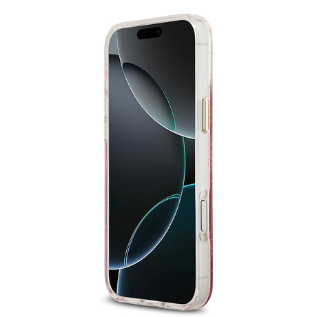 Apple iPhone 17 Pro Max Kılıf Guess Orjinal Lisanslı M-safe Şarj Özellikli 4G Desenli Simli Silikon Kapak