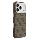 Apple iPhone 17 Pro Max Kılıf Guess Orjinal Lisanslı M-safe Şarj Özellikli 4G Klasik Yazı Logolu Kapak