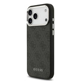 Apple iPhone 17 Pro Max Kılıf Guess Orjinal Lisanslı M-safe Şarj Özellikli 4G Klasik Yazı Logolu Kapak