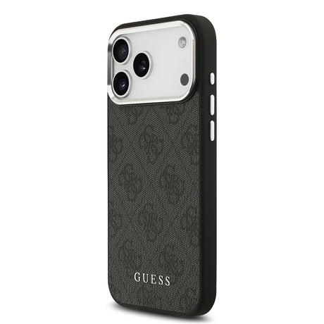 Apple iPhone 17 Pro Max Kılıf Guess Orjinal Lisanslı M-safe Şarj Özellikli 4G Klasik Yazı Logolu Kapak