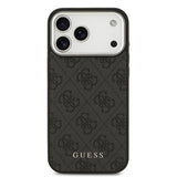 Apple iPhone 17 Pro Max Kılıf Guess Orjinal Lisanslı M-safe Şarj Özellikli 4G Klasik Yazı Logolu Kapak