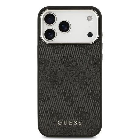 Apple iPhone 17 Pro Max Kılıf Guess Orjinal Lisanslı M-safe Şarj Özellikli 4G Klasik Yazı Logolu Kapak