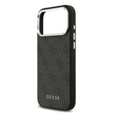 Apple iPhone 17 Pro Max Kılıf Guess Orjinal Lisanslı M-safe Şarj Özellikli 4G Klasik Yazı Logolu Kapak