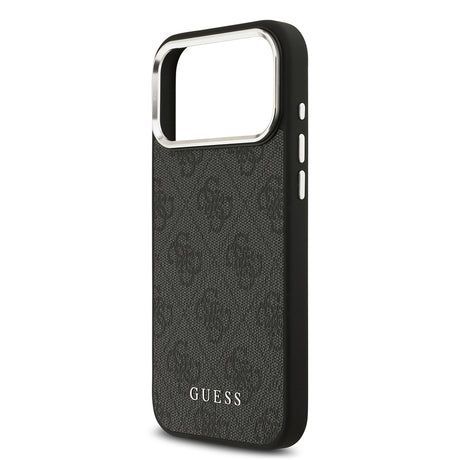 Apple iPhone 17 Pro Max Kılıf Guess Orjinal Lisanslı M-safe Şarj Özellikli 4G Klasik Yazı Logolu Kapak