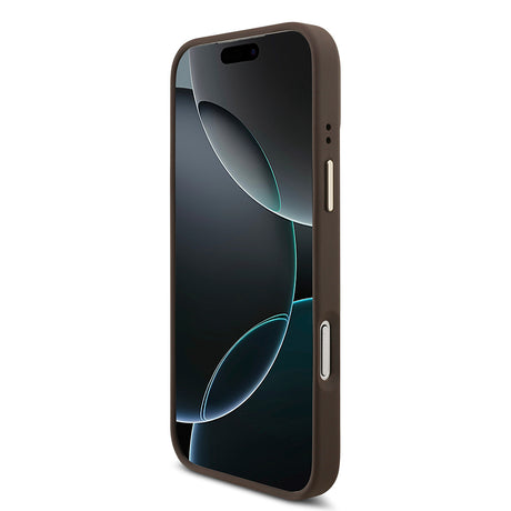 Apple iPhone 17 Pro Max Kılıf Guess Orjinal Lisanslı M-safe Şarj Özellikli 4G Metal Büyük Logolu Kartlıklı Kapak
