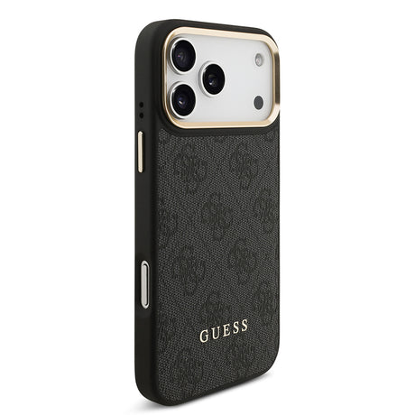 Apple iPhone 17 Pro Max Kılıf Guess Orjinal Lisanslı M-safe Şarj Özellikli Askılı ve 4G Logo Kartlıklı Kapak