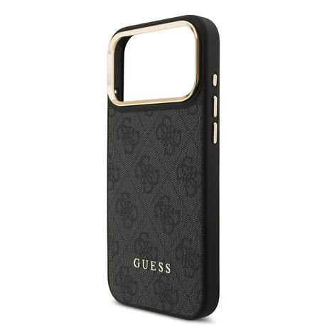 Apple iPhone 17 Pro Max Kılıf Guess Orjinal Lisanslı M-safe Şarj Özellikli Askılı ve 4G Logo Kartlıklı Kapak