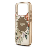 Apple iPhone 17 Pro Max Kılıf Guess Orjinal Lisanslı M-safe Şarj Özellikli Flower Tonal Circle Kapak