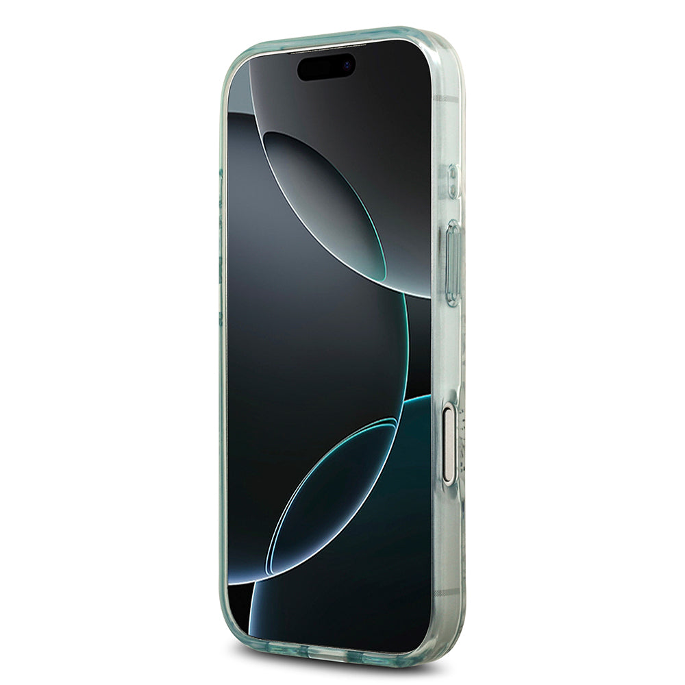 Apple iPhone 17 Pro Max Kılıf Guess Orjinal Lisanslı M-safe Şarj Özellikli Flower Tonal Circle Kapak