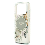 Apple iPhone 17 Pro Max Kılıf Guess Orjinal Lisanslı M-safe Şarj Özellikli Flower Tonal Circle Kapak