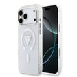 Apple iPhone 17 Pro Max Kılıf Guess Orjinal Lisanslı M-safe Şarj Özellikli IML Baskılı Üçgen Logolu Metal Kamera Çerçeveli Kapak