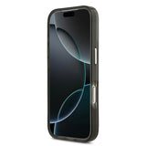 Apple iPhone 17 Pro Max Kılıf Guess Orjinal Lisanslı M-safe Şarj Özellikli IML Baskılı Üçgen Logolu Metal Kamera Çerçeveli Kapak