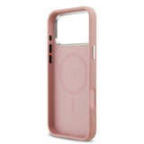 Apple iPhone 17 Pro Max Kılıf Guess Orjinal Lisanslı M-safe Şarj Özellikli Metal Kamera Çerçeveli Üçgen Logolu Glitter Kapak