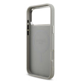 Apple iPhone 17 Pro Max Kılıf Guess Orjinal Lisanslı M-safe Şarj Özellikli Metal Kamera Çerçeveli Üçgen Logolu Glitter Kapak