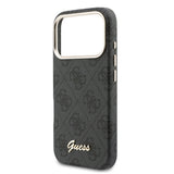 Apple iPhone 17 Pro Max Kılıf Guess Orjinal Lisanslı M-safe Şarj Özellikli Script Yazı Logolu 4G Desenli Kapak