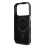 Apple iPhone 17 Pro Max Kılıf Guess Orjinal Lisanslı M-safe Şarj Özellikli Script Yazı Logolu 4G Desenli Kapak
