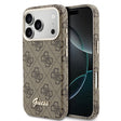 Apple iPhone 17 Pro Max Kılıf Guess Orjinal Lisanslı M-safe Şarj Özellikli Script Yazı Logolu 4G Desenli Kapak