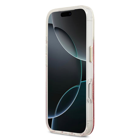 Apple iPhone 17 Pro Max Kılıf Guess Orjinal Lisanslı M-safe Şarj Özellikli Simli Peony Desenli Silikon Kapak