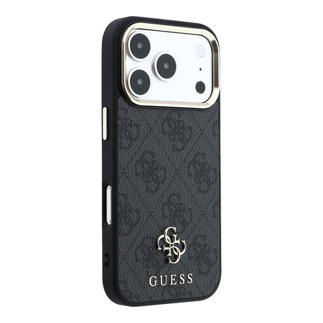 Apple iPhone 17 Pro Max Kılıf Guess Orjinal Lisanslı M-safe Şarj Özellikli Small 4G Classic Logolu Kapak
