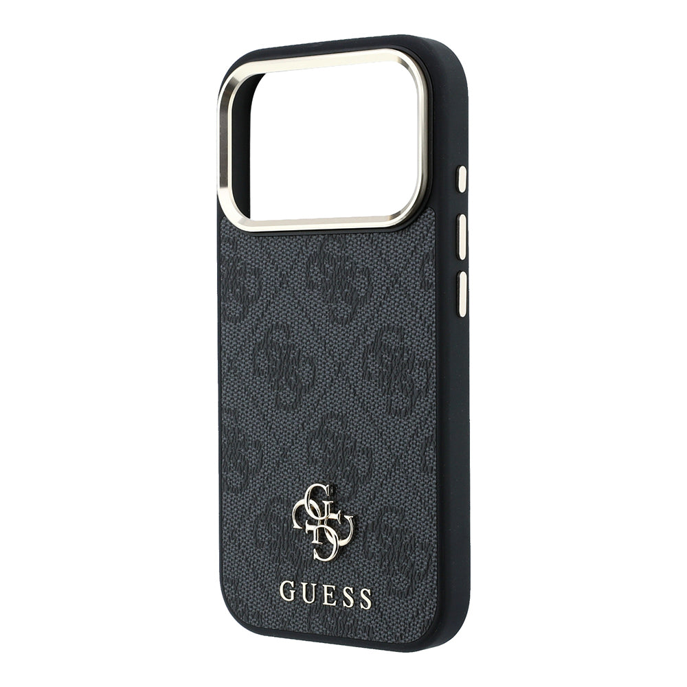 Apple iPhone 17 Pro Max Kılıf Guess Orjinal Lisanslı M-safe Şarj Özellikli Small 4G Classic Logolu Kapak