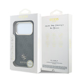 Apple iPhone 17 Pro Max Kılıf Guess Orjinal Lisanslı M-safe Şarj Özellikli Small 4G Classic Logolu Kapak