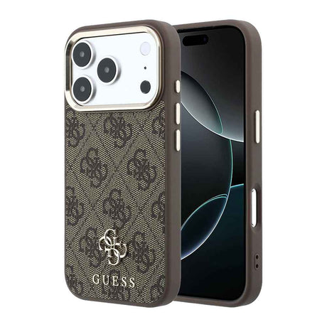 Apple iPhone 17 Pro Max Kılıf Guess Orjinal Lisanslı M-safe Şarj Özellikli Small 4G Classic Logolu Kapak
