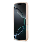 Apple iPhone 17 Pro Max Kılıf Guess Orjinal Lisanslı M-safe Şarj Özellikli Taneli Çiçek Tasarımlı Metal Yazı Logolu Kapak