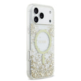 Apple iPhone 17 Pro Max Kılıf Guess Orjinal Lisanslı M-safe Şarj Özellikli Transparan Resin Bottom Kapak