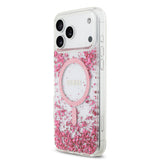 Apple iPhone 17 Pro Max Kılıf Guess Orjinal Lisanslı M-safe Şarj Özellikli Transparan Resin Bottom Kapak
