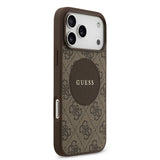 Apple iPhone 17 Pro Max Kılıf Guess Orjinal Lisanslı M-safe Şarj Özellikli Yazı Logolu Circle Classic Kapak
