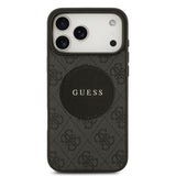 Apple iPhone 17 Pro Max Kılıf Guess Orjinal Lisanslı M-safe Şarj Özellikli Yazı Logolu Circle Classic Kapak