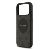 Apple iPhone 17 Pro Max Kılıf Guess Orjinal Lisanslı M-safe Şarj Özellikli Yazı Logolu Circle Classic Kapak