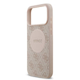 Apple iPhone 17 Pro Max Kılıf Guess Orjinal Lisanslı M-safe Şarj Özellikli Yazı Logolu Circle Classic Kapak