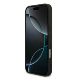 Apple iPhone 17 Pro Max Kılıf Guess Orjinal Lisanslı M-safe Şarj Özellikli Yazı Logolu PU Deri Kapak