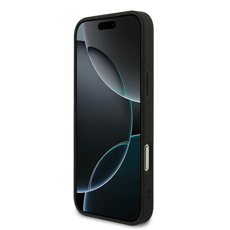 Apple iPhone 17 Pro Max Kılıf Guess Orjinal Lisanslı M-safe Şarj Özellikli Yazı Logolu PU Deri Kapak
