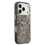Apple iPhone 17 Pro Max Kılıf Guess Orjinal Lisanslı M-safe Şarj Özellikli Yazı Logolu Python Desenli Kapak