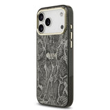 Apple iPhone 17 Pro Max Kılıf Guess Orjinal Lisanslı M-safe Şarj Özellikli Yazı Logolu Python Desenli Kapak