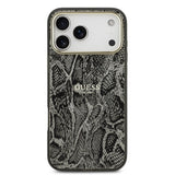 Apple iPhone 17 Pro Max Kılıf Guess Orjinal Lisanslı M-safe Şarj Özellikli Yazı Logolu Python Desenli Kapak