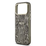 Apple iPhone 17 Pro Max Kılıf Guess Orjinal Lisanslı M-safe Şarj Özellikli Yazı Logolu Python Desenli Kapak
