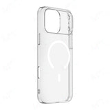Apple iPhone 17 Pro Max Kılıf IC Çipli M-Safe Şarj Özellikli Şeffaf Kamera Çerçeveli Zore Toledo Kapak