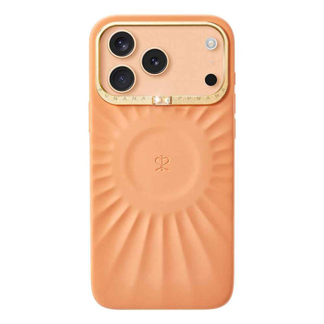 Apple iPhone 17 Pro Max Kılıf Kabartma Tasarımlı Metal Kamera Çerçeveli Pynana Starlight Serisi Kapak