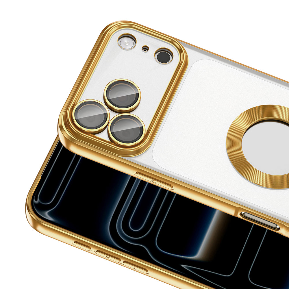 Apple iPhone 17 Pro Max Kılıf Kamera Korumalı Logo Gösteren Zore Omega Kapak