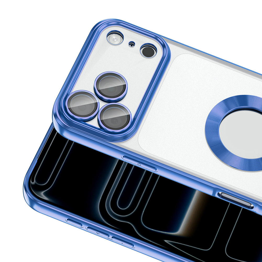 Apple iPhone 17 Pro Max Kılıf Kamera Korumalı Logo Gösteren Zore Omega Kapak