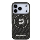 Apple iPhone 17 Pro Max Kılıf Karl Lagerfeld Orjinal Lisanslı IML Baskılı Choupette Heads Kapak