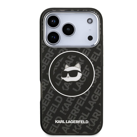 Apple iPhone 17 Pro Max Kılıf Karl Lagerfeld Orjinal Lisanslı IML Baskılı Choupette Heads Kapak
