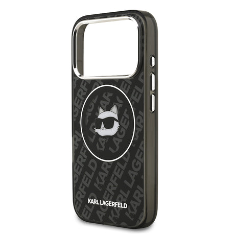 Apple iPhone 17 Pro Max Kılıf Karl Lagerfeld Orjinal Lisanslı IML Baskılı Choupette Heads Kapak