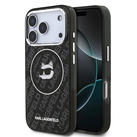 Apple iPhone 17 Pro Max Kılıf Karl Lagerfeld Orjinal Lisanslı IML Baskılı Choupette Heads Kapak