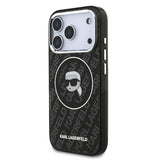 Apple iPhone 17 Pro Max Kılıf Karl Lagerfeld Orjinal Lisanslı IML Baskılı KL Heads Kapak