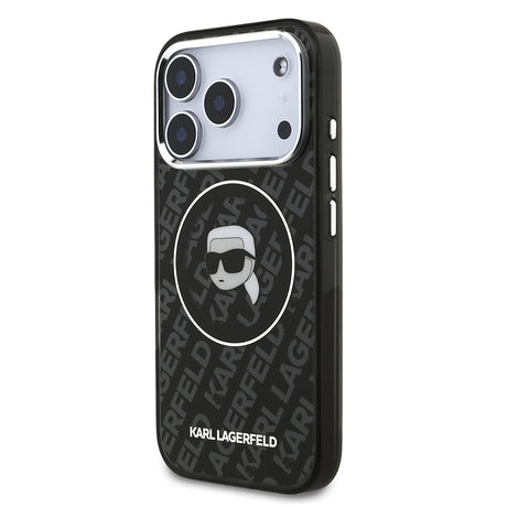 Apple iPhone 17 Pro Max Kılıf Karl Lagerfeld Orjinal Lisanslı IML Baskılı KL Heads Kapak
